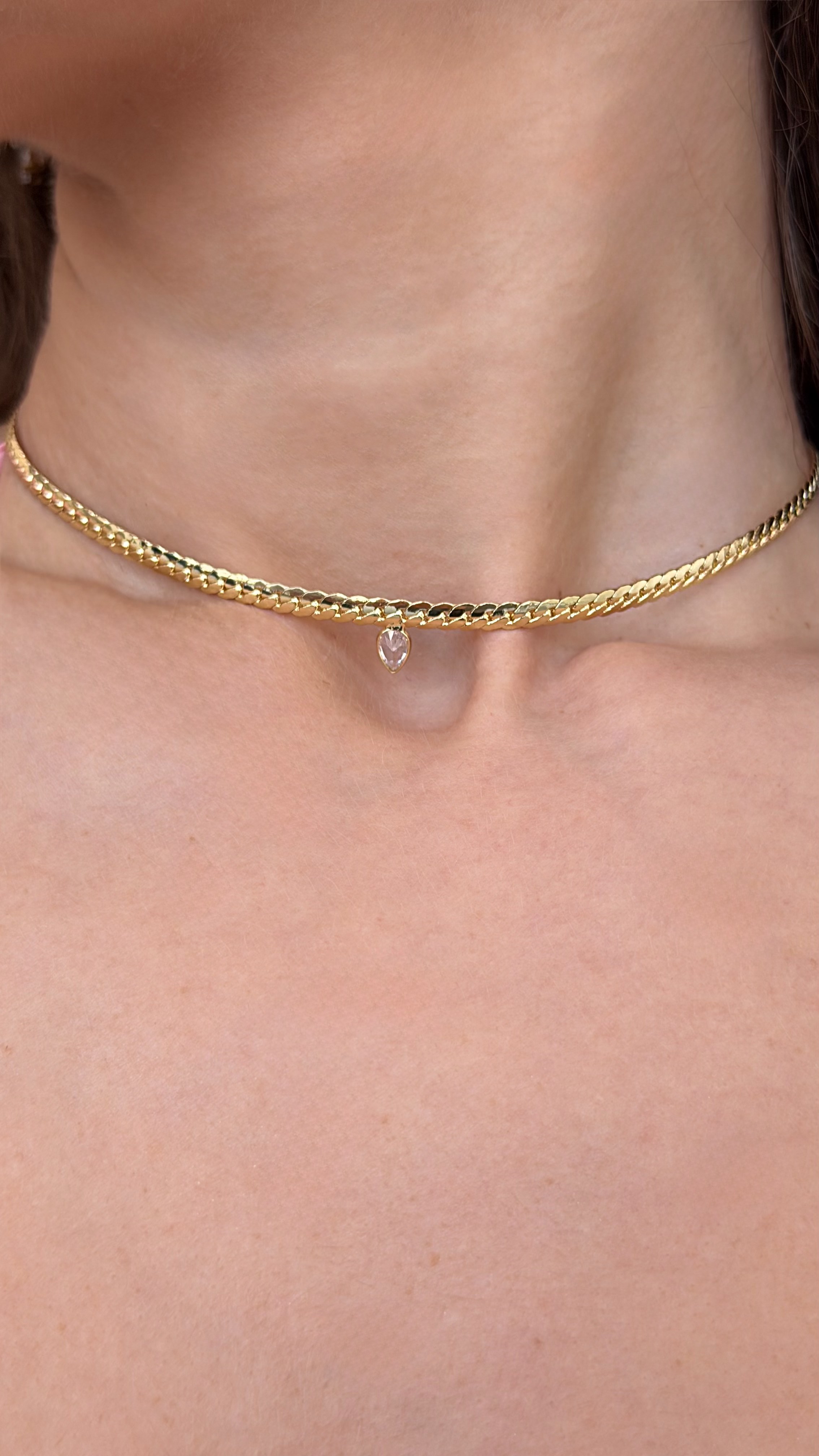 Crystal Choker & Drop Earrings — 2