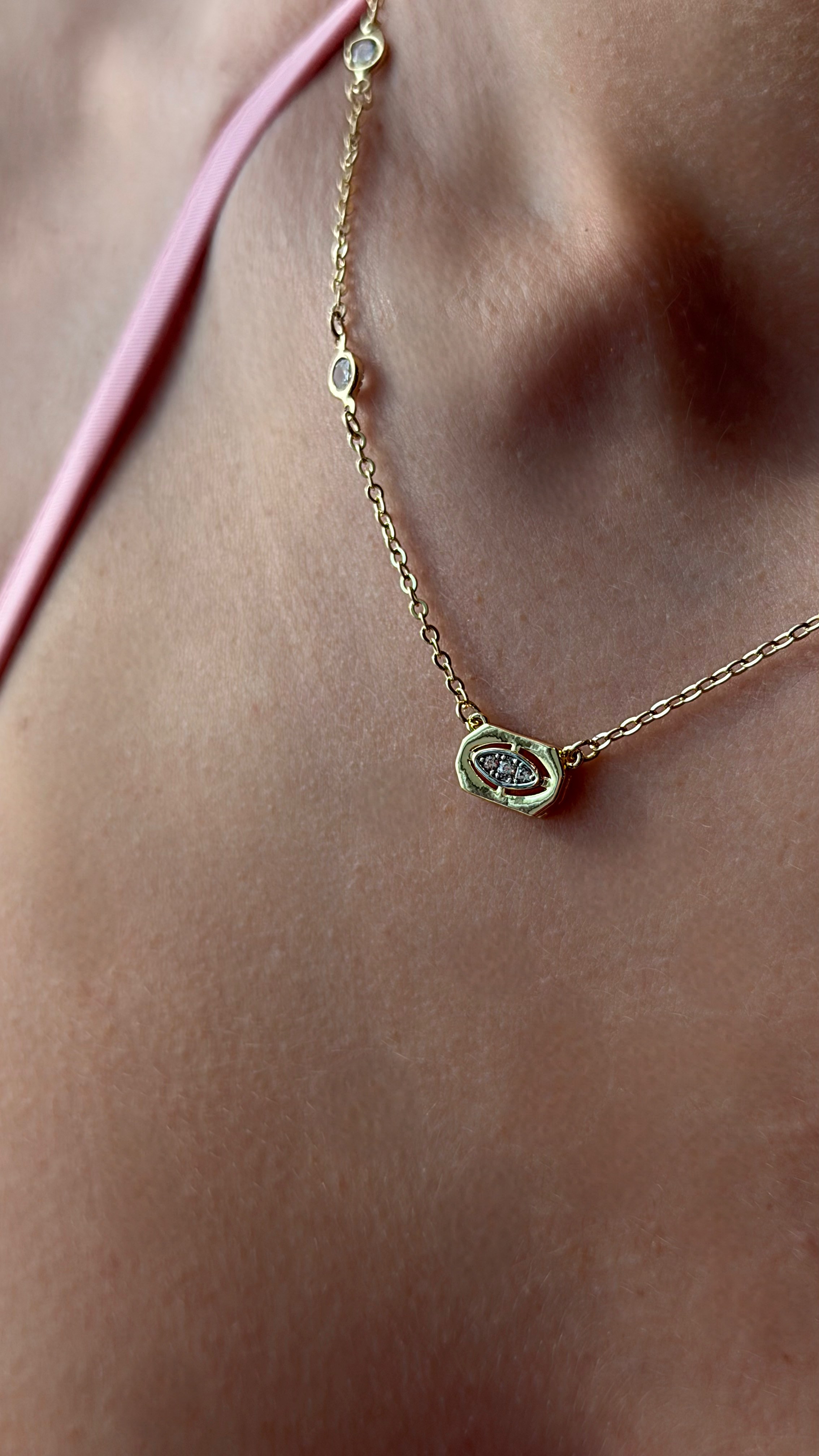 Delicate Crystal Necklace & Earrings — 2
